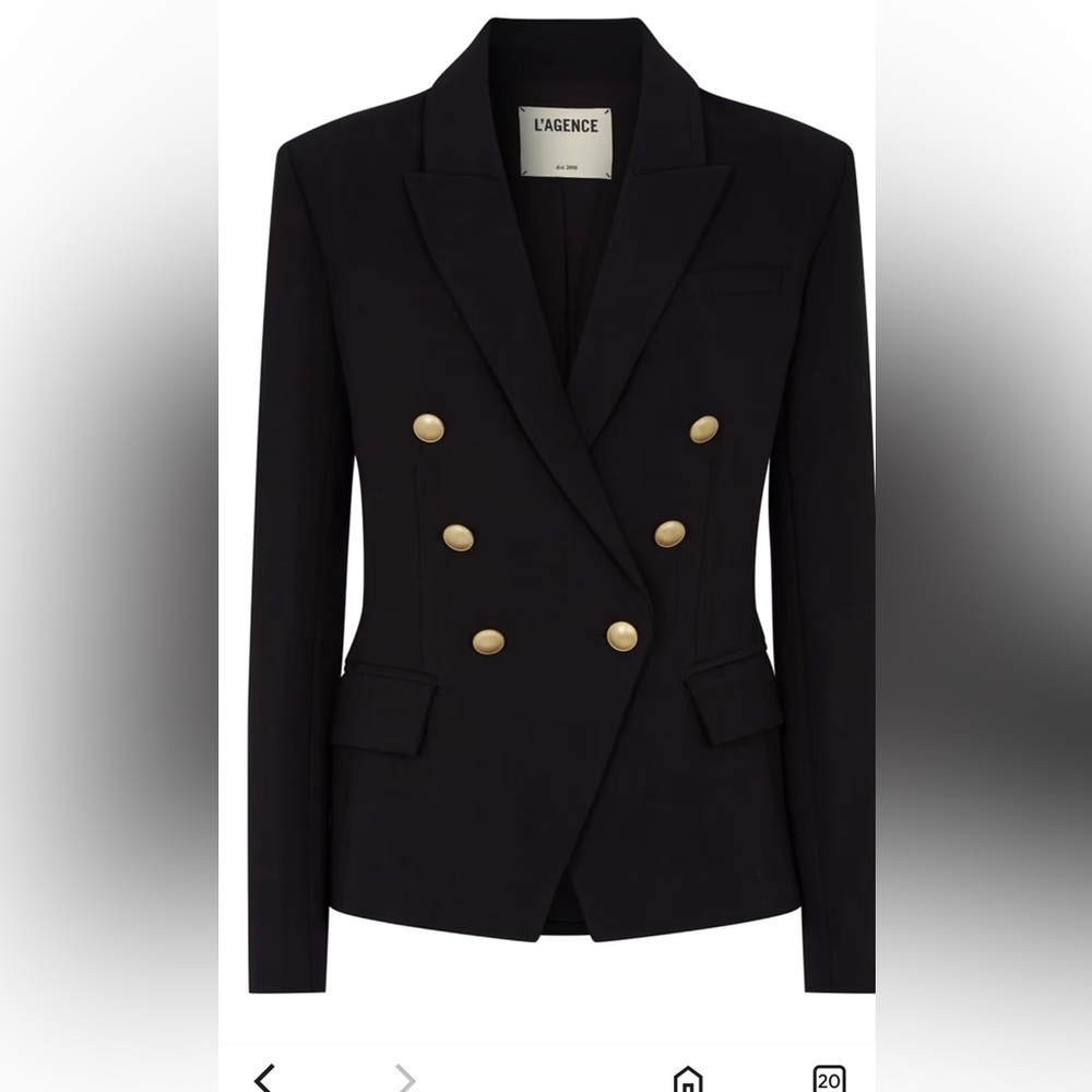 L'AGENCE Kenzie Double Breasted Blazer
